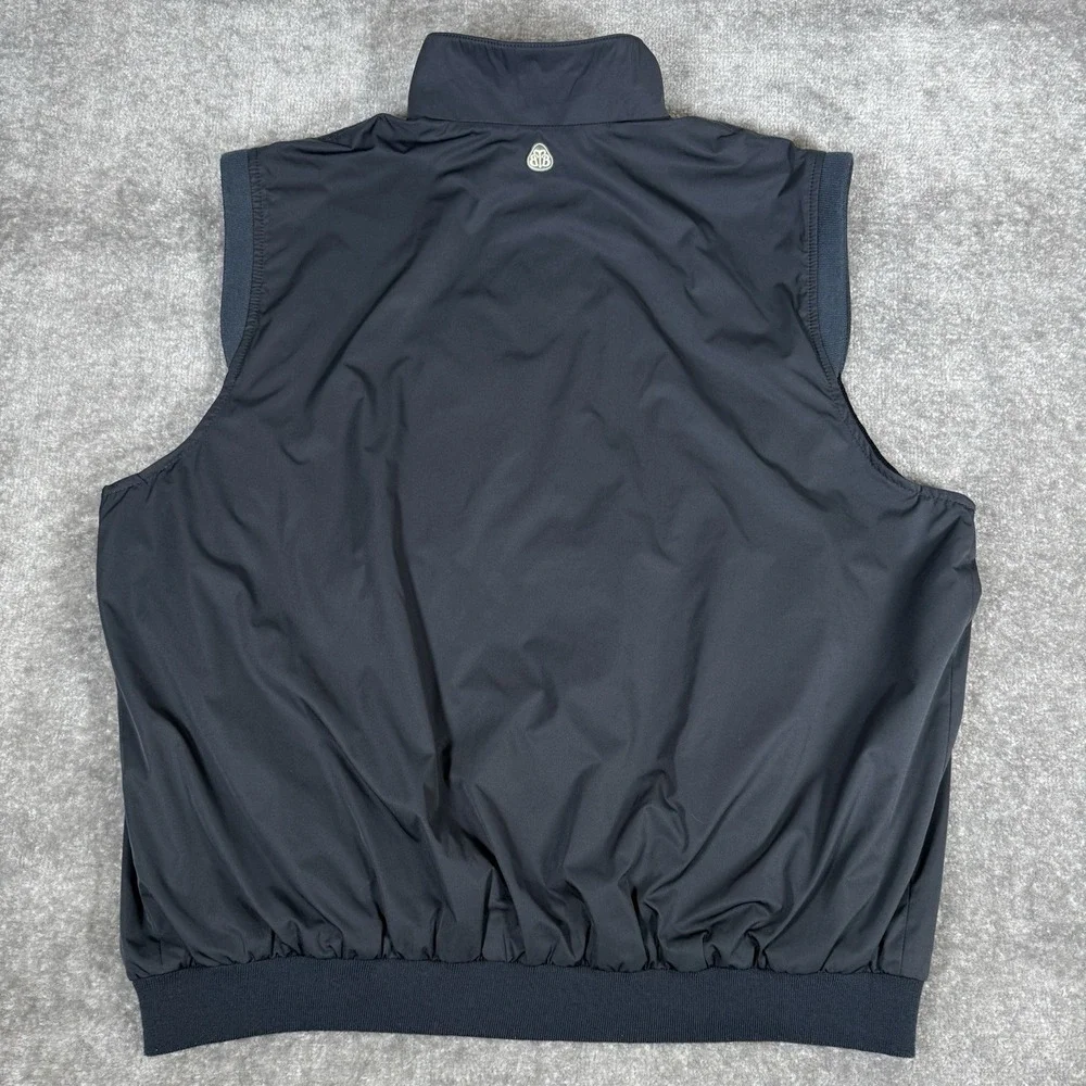 Brooks Brothers Country‎ Club Vest Men's XL Blue Windbreaker Golf Full Zip
